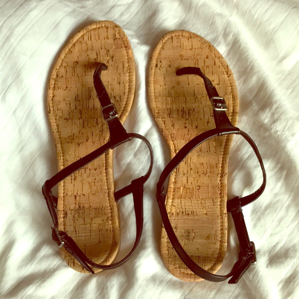Cole Haan Leather Thong Sandals